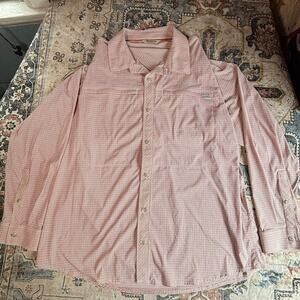 Simms Stone Cold Fishing Shirt Casual Long Sleeve Outdoor Button up Size XL